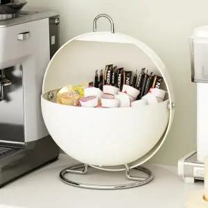 [아트박스]/피피드 구형 철제 수납함 탕비실 캡슐 커피 정리 보관함