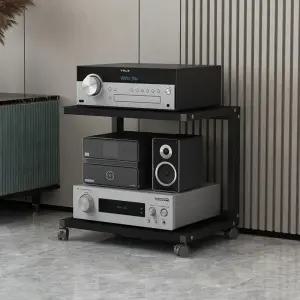 오디오장식장 이동식 2단 장식장 진열장 거실장 거실