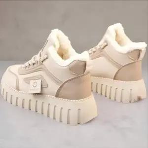 [옷자락]여성 투톤 색상 안감 플랫폼 키높이 스니커즈