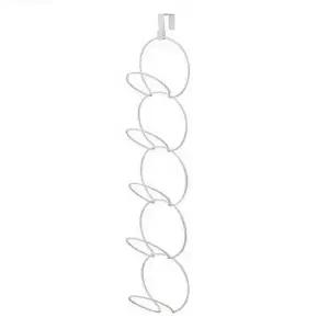 s487 5단 도어훅 벽걸이 모자걸이 행거 화이트 9029A 모자정리대모자걸이 벽걸이모자걸이행거