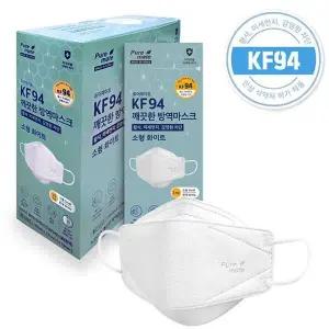 [하프클럽/]KF94 소형 화이트 마스크 퓨어메이트 뉴브리지 위생 보호