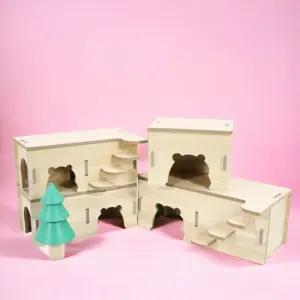 햄스터 관찰존 은신처데크집 화장실 골든 땅굴존 햄스터관찰존