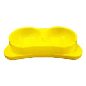 애견용 각도 조절 식기 옐로우 강아지 사료 그릇 (WFK6NSU)