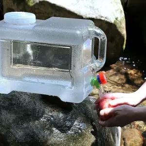 수도꼭지물통 5L 12L 캠핑 생수통 물통 예비부품 포함 수도꼭지물통