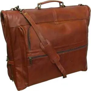 아메릴레더 가죽 3수트 의류 가방 - 브라운 ( 2435-2)
