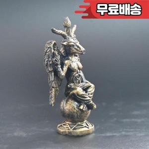 사타닉 데몬 메덴스 염소 동상 사탄의 교회 사바티크 바포메트 레진 오컬트 뿔이 달린 정원 장식