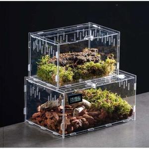 마그네틱 패키지 기르기 사육통 곤충 장수풍뎅이 조경 20X12X12CM 상자 케이스 더블 채집통