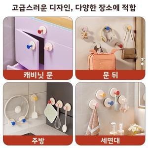 라포식 도파민 증진 접착식 후크  하중 지지 현관 열쇠 걸이 모자 보관 드릴
