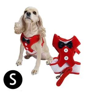 레드 강아지 하네스 세트 우쭈쭈 S 하네스 턱시도 (WFJ7U68)