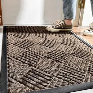현관 매트 사각 인테리어 디자인 사무실 현관 발 매트 출입구 오피스 아파트 회색 건물