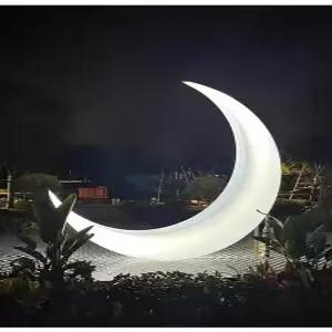 조명 야외 초승달 벤치 조형물 리조트 1.4m 리조트 카페 포토존 무드등 의자