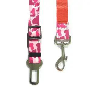 차량용 밀리터리 안전벨트 B066 토리 핑크 강아지 (WFJ7U78)