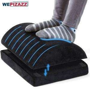 책상 아래 2개 높이 조절 가능한 발 받침대, 직장, 집, 비행기, 여행용 발 받침대용 책상 아래 부드러운 메모리 폼 발판