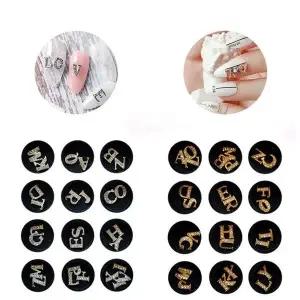 파츠 이니셜스톤 네일재료 2종 알파벳파츠 네일 (WFK9CMB)