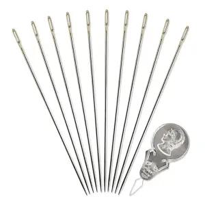 한양 시침용 바늘10P 이불 수선 바느질 옷바늘 효자핀 시침핀 바늘세트