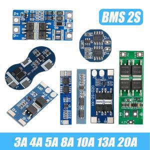 리튬 이온 18650 배터리 보호 보드  BMS 20A 표준 단락 2S 3A 4A 5A 8A 10A 7.4V