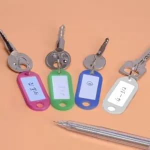 칼라 네임택 키홀더 이름표 열쇠고리 단체 키링 (WFK9FD1)