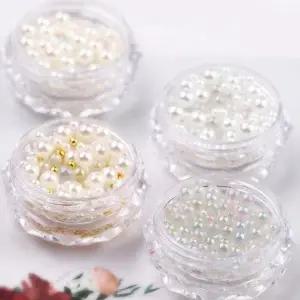 고품질 네일 아트 진주 스톤 세트 매니큐어 꾸미기 재료 (WFK9FE1)
