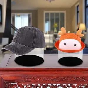 투명 PVC 모자 정리 보관 거치대 전시 받침대 14cm (WFK9FAV)