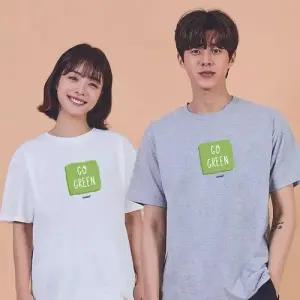 키밍 맨투맨 후드티 GO GREEN 귀여운반팔티 WAE060D