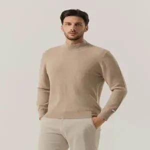 [페라로밀라노] (정가419000원) 남성겨울 비지니스캐주 베이직캐시미어100% 반터틀(반폴라)니트 AM0FTST401