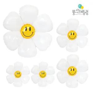 중형데이지 스마일 데이지 꽃 풍선 대1p+중2p+소2p