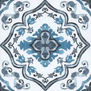 FloorPops FP3932 마라케시 필 앤 스틱 바닥 타일 파란색