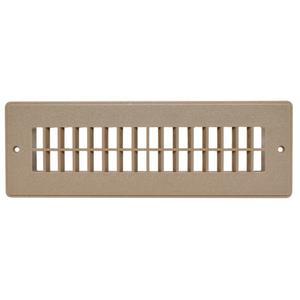 발테라 A10-3365VP 라이트 브라운 히트 및 A/C 플로어 레지스터(2-1/4인치 x 10인치)
