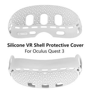 메타 퀘스트 3 VR 헤드셋용 실리콘 커버 긁힘 방지 보호 케이스 오큘러스 액세서리