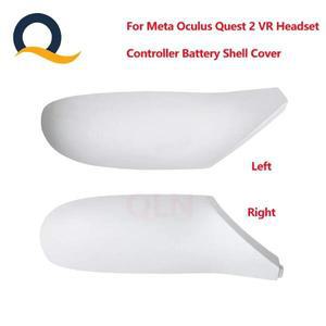 메타 오큘러스 퀘스트 2 VR 헤드셋 좌우 컨트롤러 배터리 커버 케이스 쉘 액세서리용 새