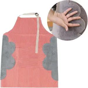 주방 앞치마 타올 부착 일체형 다용도 방수원단 PVC