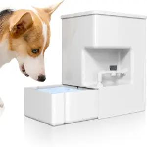 ICELEAP 자동 반려동물 물 디스펜서 8L 무중력 공급 조류 방지 개와 고양이를 위한 더러운 역류 쉬운 상단