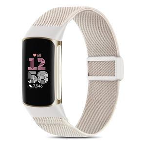 핏비트 충전 6밴드 / 5밴드와 호환되는 에버액트 마그네틱 신축성 나일론, 5 6 스마트워치 여성 남성용 탄성 패브릭 스포츠 조절 손목 밴드 스트랩