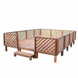 캠핑데크 방부목데크 조립식 펜스 테라스 메쉬 평상 옥상 마당 정원 90 마루