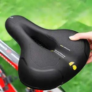 [골드스마일]탄소강 자전거 인조가죽 안장 스프링 편한쿠션