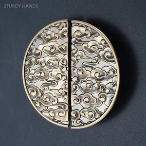 아연 합금 서랍 수납장 문짝 손잡이   빈티지 원목 옷장 서랍 원형 목공 1개