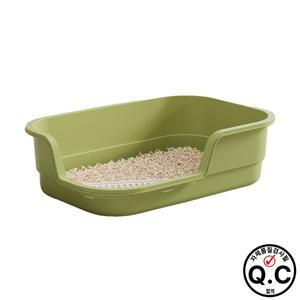 특대형 반밀폐형 고양이 화장실 애완동물 변기 배변통 무흘림 디자인 모래통 욕실