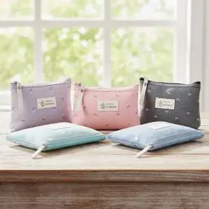 플라워 패브릭 파우치 수납 소품 정리 꽃무늬 천가방 (WFKALAA)