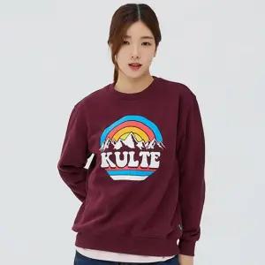 018 레인보우 크루넥 맨투맨 와인