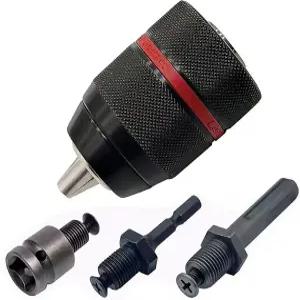 키리스 드릴 척 메탈 헤비 듀티 1 /2 - 20UNF 마운트 1~13mm SDS-Plus Shank /4 Hex 소켓 스퀘어 여성