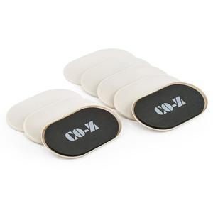 CO-Z 대형 가구 슬라이더 - 카펫용 8팩, 6인치 x 9 1/2인치 타원형 재사용 가능 슬라이더, 원목 바닥용 헤비 듀티 글라이더 무버, 가구용 플라스틱 무빙 패드
