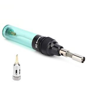 휴대용 부탄 납땜 토치 펜 1300 전자 수리용 다리미 - DIY/PC/작업장용 안전 잠금장치와 고속 난방 경량의 미니 리필 가능한 불꽃 도구