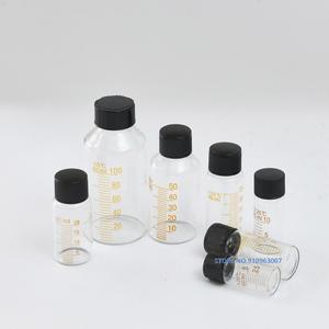 호환 5ml 1000ml 실험실 라운드 붕규산 유리 시약 병 세럼 병 졸업 샘플 튜브