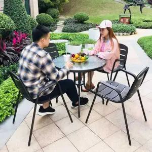 철제 야외 테이블 세트 옥상 의자 발코니 카페 마당 식당