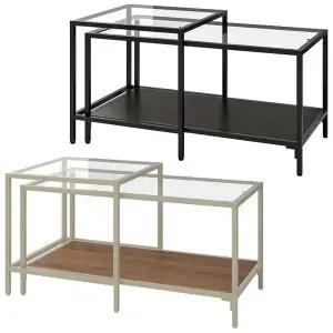 [이케아] VITTSJO 빗셰 네스팅테이블 2종 세트 90x50cm 커피테이블 소파테이블 거실테이블