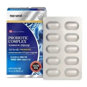 [내츄럴플러스] 내츄럴플러스 프로바이오틱 혼합유산균 500mg x 60캡슐 튼튼한 장건강 위해