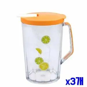 ksr (SM)디자인 타원형 손잡이 물병 1.8L-색상랜덤 x3개