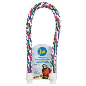 새를 위한 JW 반려동물 편안한 농어 다색 로프 큰 길이 36인치