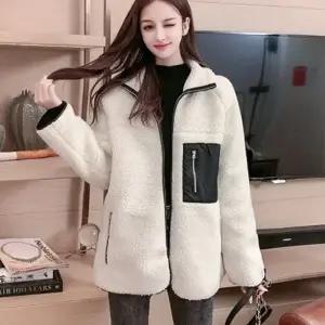 뽀글이옷 떡볶이 따뜻한 겨울파카 후드티 오버핏 양면 여성롱코트 코트