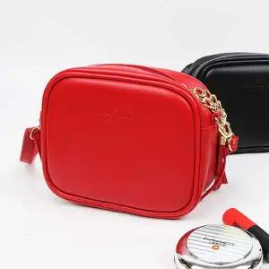 [골드스마일]미니 스퀘어 핸드백 여성 미니백 크로스백 가방 레드